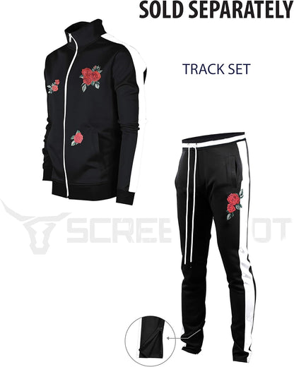 Mens Urban Hip Hop Premium Track Jacket - Slim Fit Side Taping Sportswear Urbanwear Streetwear Top